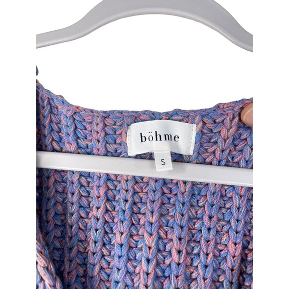 BOHME Multicolor Chunky Knit Sweater Vest Grandma Tank S - Picture 3 of 7